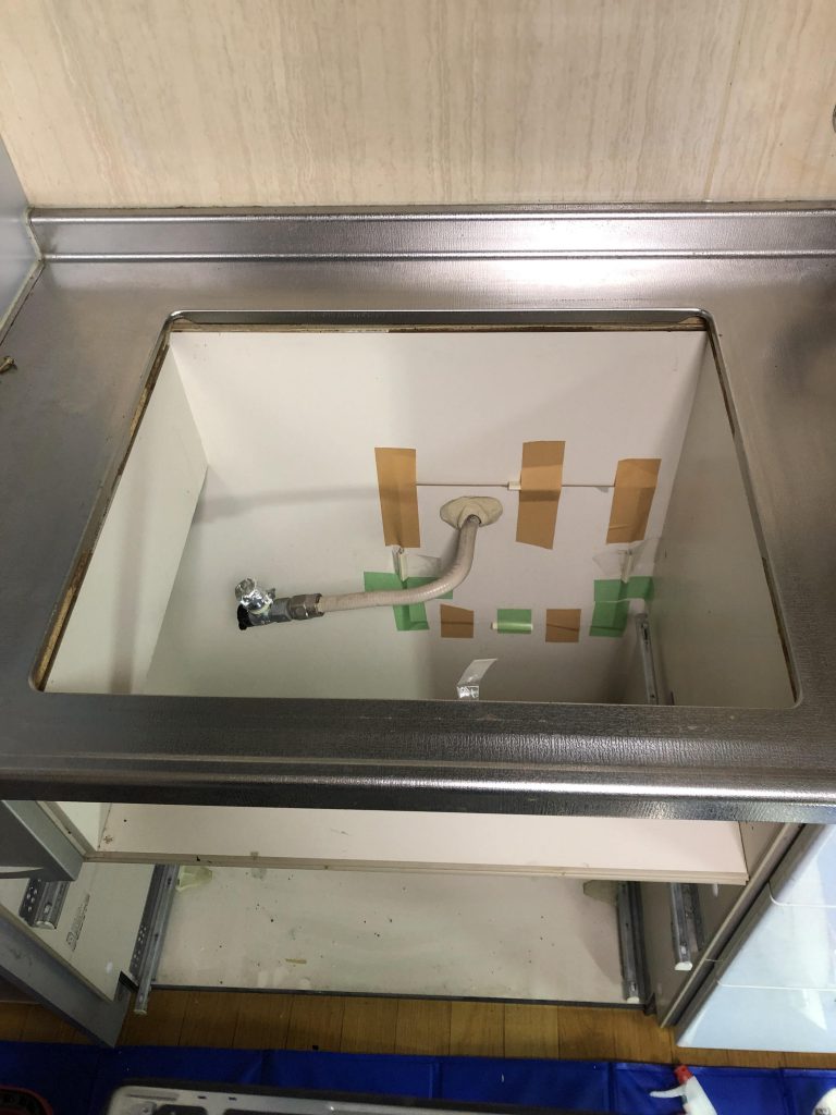 ビルトインガスコンロ取替工事